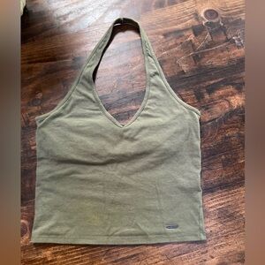 Hollister Olive Tank Top
